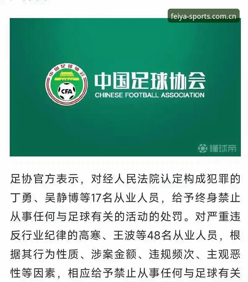 飞亚体育下载安装 中国足协第三批禁足名单深度评测:从17人终身禁赛看足球反腐风暴全面解析